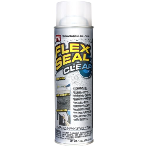Flex Seal Liquid Rubber Sealant Coating Spray, Clear, 14oz